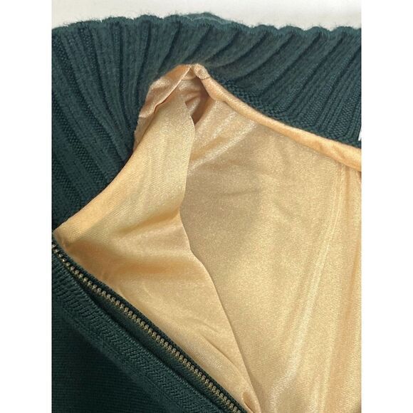 Martin Mens XL 100% Merino Wool 1/4 Zip Sweater Jacket Fully Lined Dark Green - Picture 7 of 14